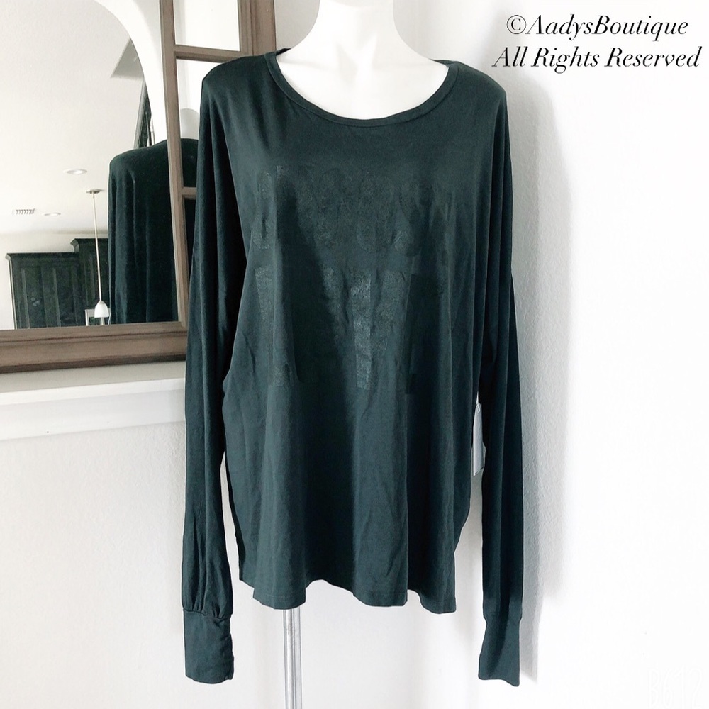 The Laundry Room Choose Love Scoop Neck Top Long Sleeve Tee Size XL New w/Tag